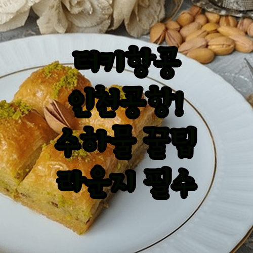 터키항공 인천공항 제1터미널 수하물과 라운지 정리