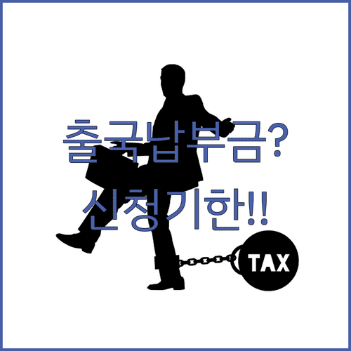 해외여행 환급 혜택 | 출국납부금 대상과 신청 기한