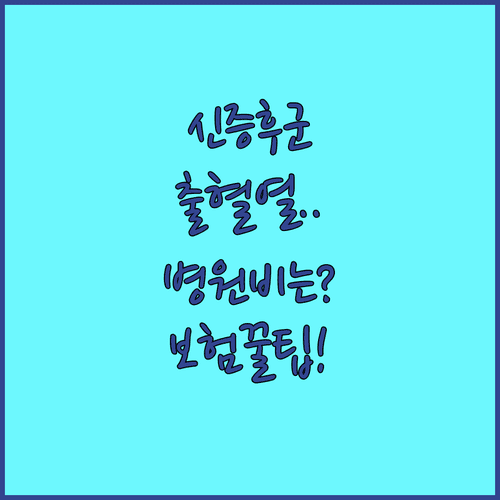 신증후군출혈열 증상과 단계별 예상 치료비 | 보험 청구 방법 정리