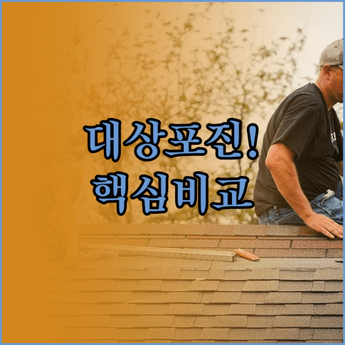대상포진 합병증별 산정특례 적용 기준 비교