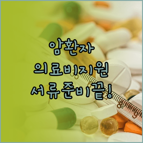 국가 암환자 의료비 지원 사업 정리 | 대상 확인 서류 준비 접수 방법
