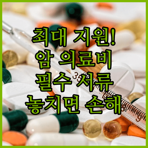 암 환자 의료비 지원 서류 준비 및 대상자 선정 기준 안내